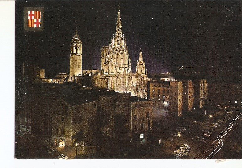 Postal 021786 : La Catedral y Barrio Gotico - Barcelona