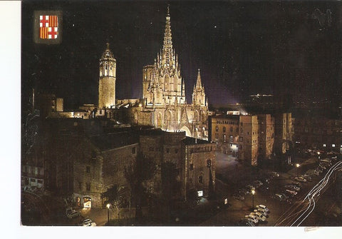 Postal 021786 : La Catedral y Barrio Gotico - Barcelona