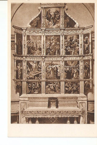 Postal 021864 : retaule gotic, Santa Maria del Miracle