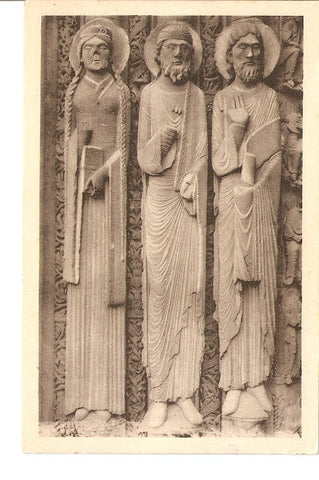 Postal 021879 : Cathedrale de Chartres, Reine et rois de Juda, s.XII