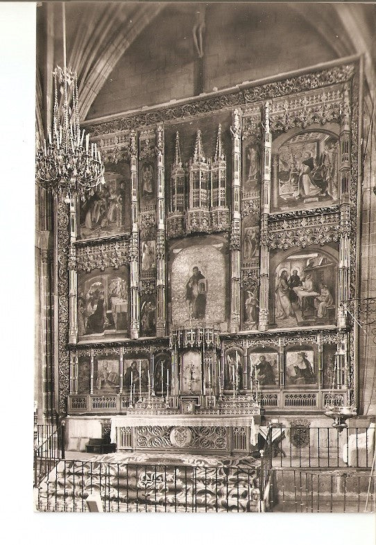 Postal 021885 : Retablo del Altar Mayor, real monasterio de Santo Tomas (Avila)