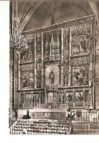 Postal 021885 : Retablo del Altar Mayor, real monasterio de Santo Tomas (Avila)