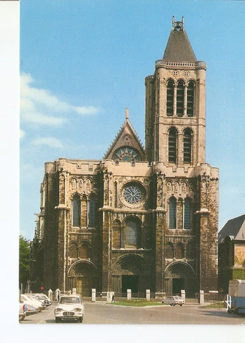 Postal 021898 : Basilique Cathedrale Saint-Denis, façade Occidentale XII. Saint-Denis