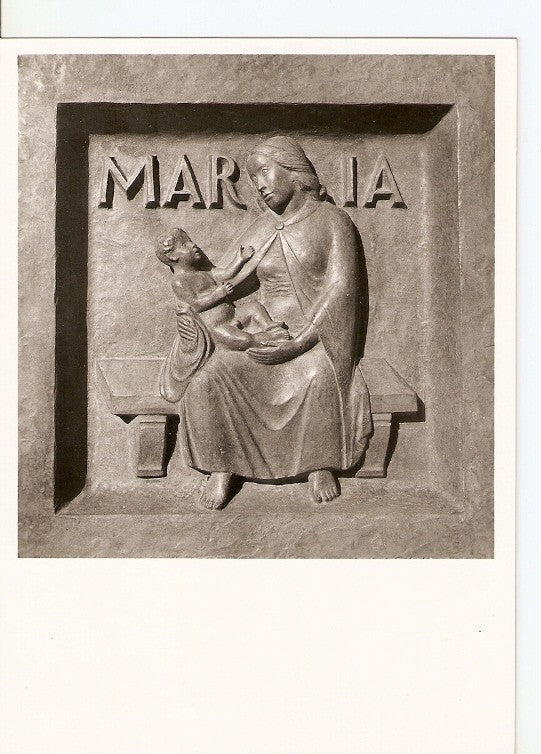 Postal 021933 : Maria, Grossmünster Zürich, Bibeltüre von Otto Münch 