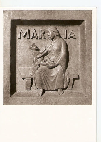Postal 021933 : Maria, Grossmünster Zürich, Bibeltüre von Otto Münch 