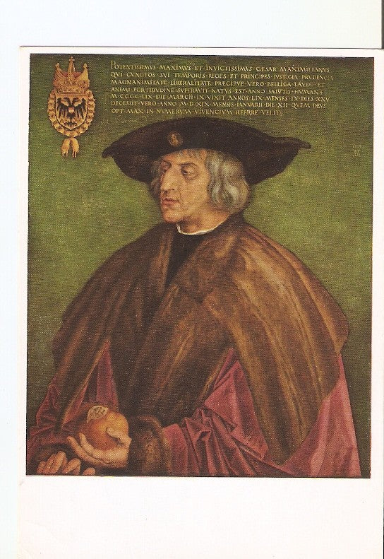 Postal 021959 : The emperator a Maximilian I, Albrecht Dürer