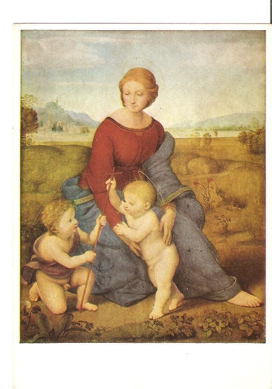 Postal 022017 : The Virgin in the meadow, Raffaello Santi