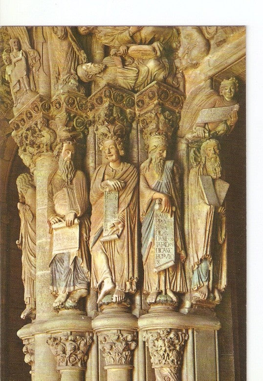 Postal 022027 : Portico de la Gloria  de la Catedral