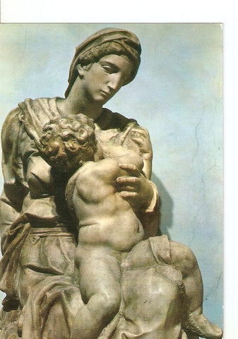 Postal 022033 : The virgin with the Child, Michelangelo
