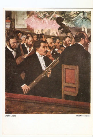 Postal 022074 : Theaterorchester, Edgar Degas