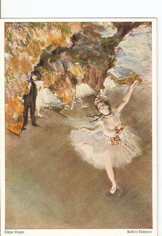 Postal 022075 : Ballet-Tänzarin, Edgar Degas