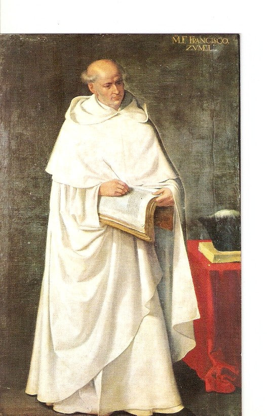 Postal 022087 : Retrato de Rodo, P Fr. Zumel, Zurbaran