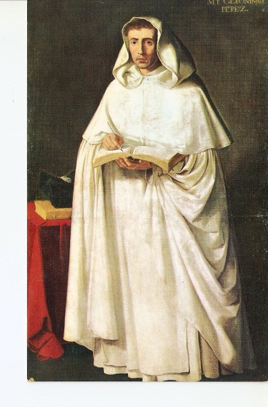 Postal 022094 : Retrato del P. Mtro, Fr. Jeronimo Perez. Zurbaran