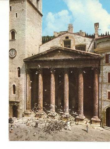 Postal 022112 : Temple Minerva - place de la Commune, Assisi