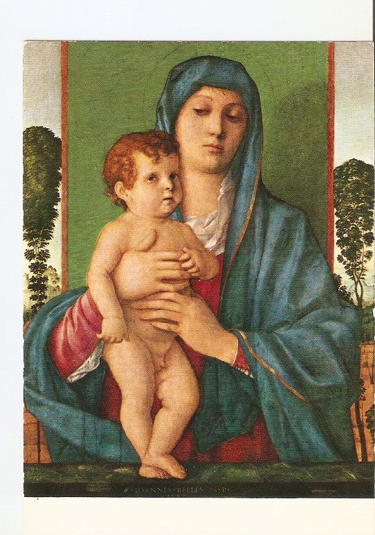 Postal 022161 : The Madonna of the little trees, Giovanni bellini