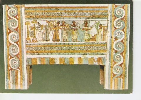 Postal 022180 : Sarcophagus from Haghia Triadha: Bloodless Sacrifice (1400 B.C.)