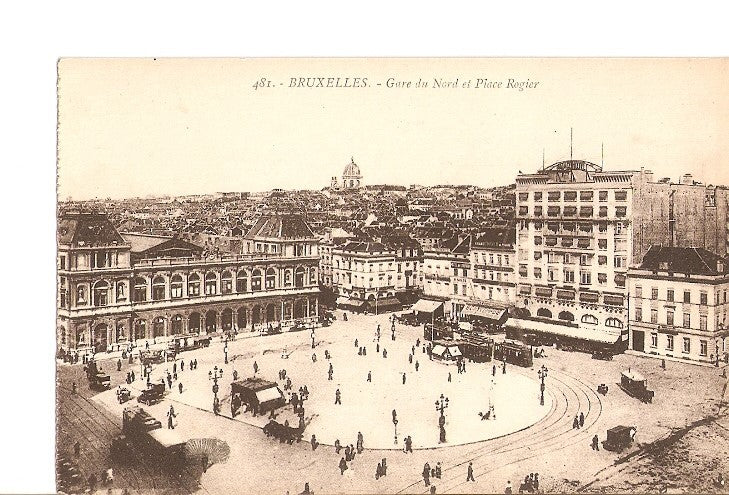 Postal 022191 : Gare du Nord et Place Rogier - Bruxelles