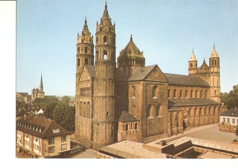 Postal 022244 : Worms am Rhein - Dom von Nordosten