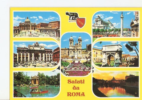Postal 022245 : Saluti da Roma