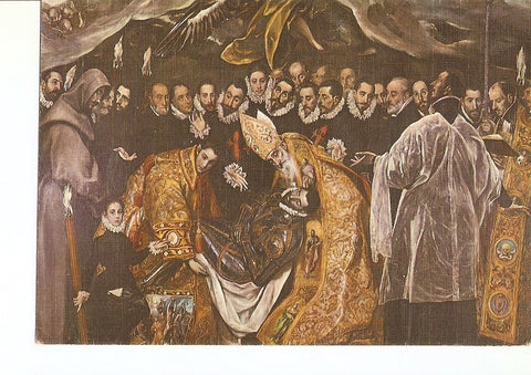 Postal 022295 : El entierro del  Conde de Orgaz
