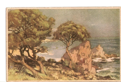 Postal 022330 : Postal  coloreada, pintura paisaje