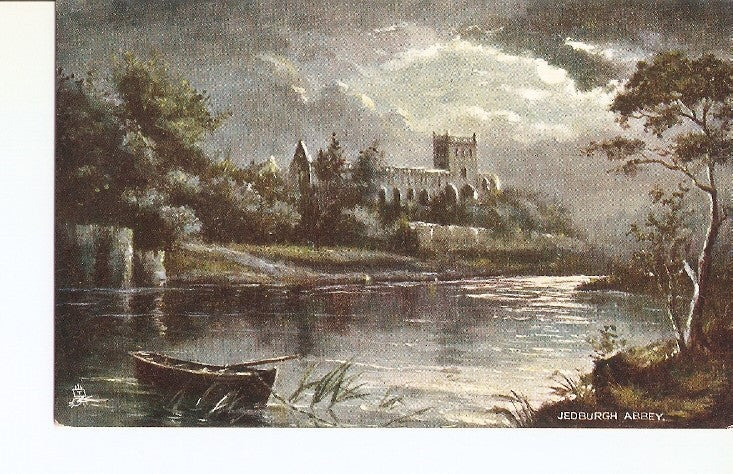 Postal 022335 : Postal coloreada. Jedburgh Abbey