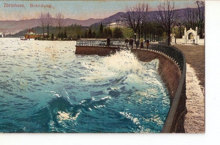 Postal 022339 : Pintura. Zurichsee - Brandung