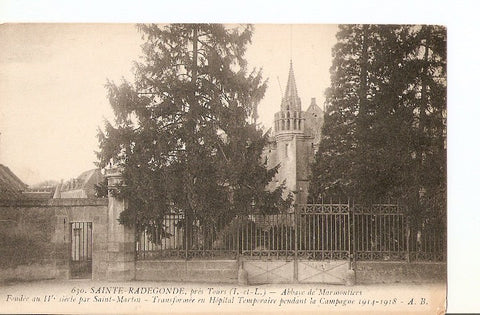Postal 022347 : Abayye de Marmoutiers. Sainte-Radegonde