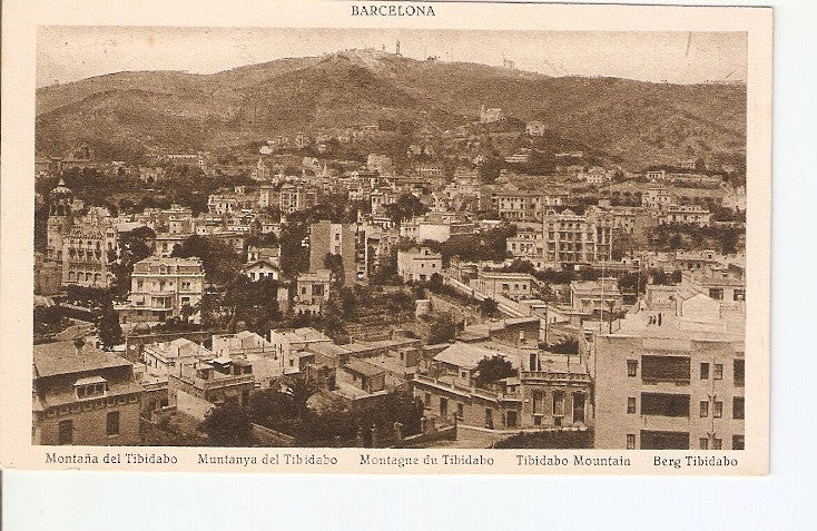 Postal 022376 : Montaña del Tibidabo - Barcelona