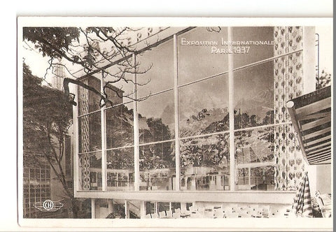 Postal 022387 : Exposition Internationale Paris 1937, le pavillon de autriche