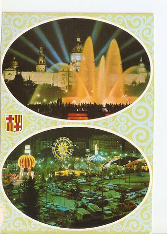 Postal 022404 : Fuente Monumental y Palacio Parque de Atracciones