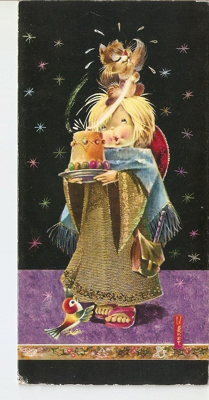 Postal 022425 : Dibujo niño