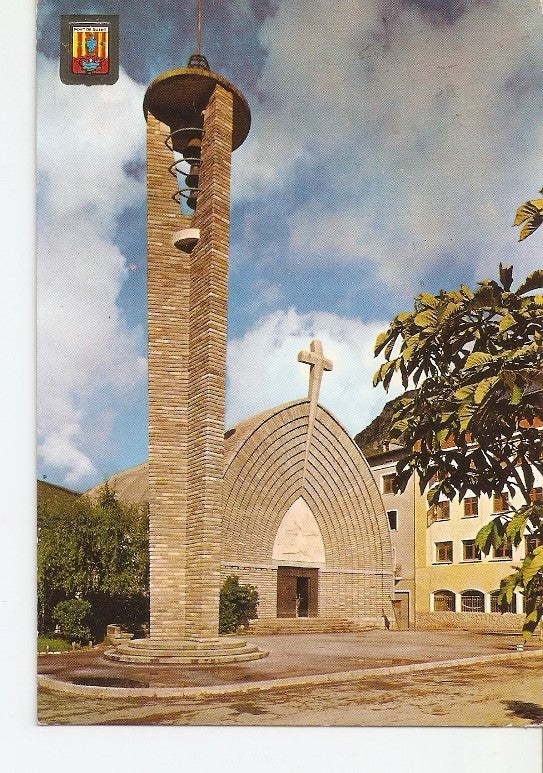Postal 022427 : El Pallars, Iglesia Parroquial de Pont de Suert. Pirineu Catala (Lleida)