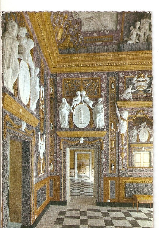 Postal 022433 : El Pardo, Casita del Principe. Vestibulos de los estucos