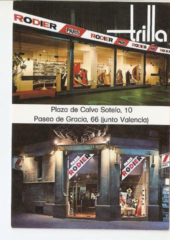 Postal 022449 : Trilla, Plaza de Calvo Sotelo, Paseo de Gracia (Junto Valencia)
