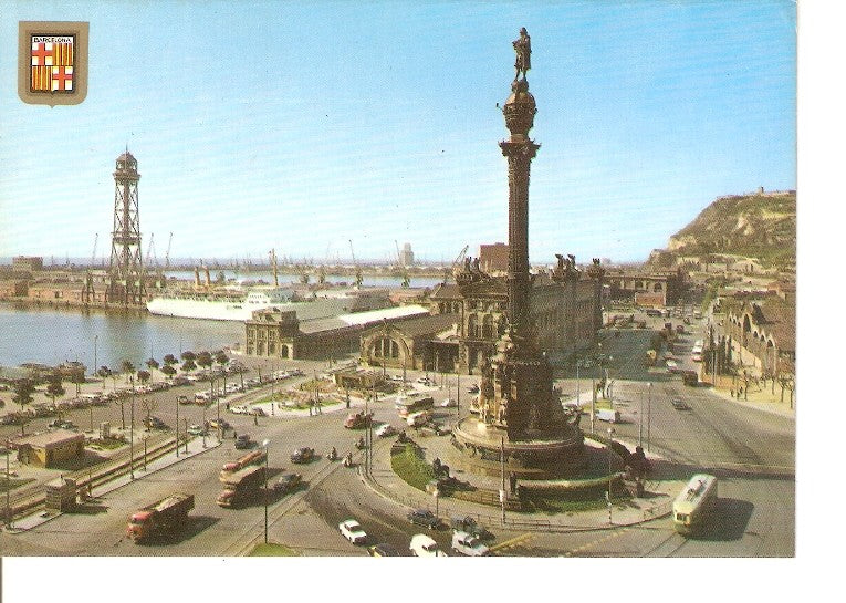 Postal 022452 : Monumento a Colon, Barcelona