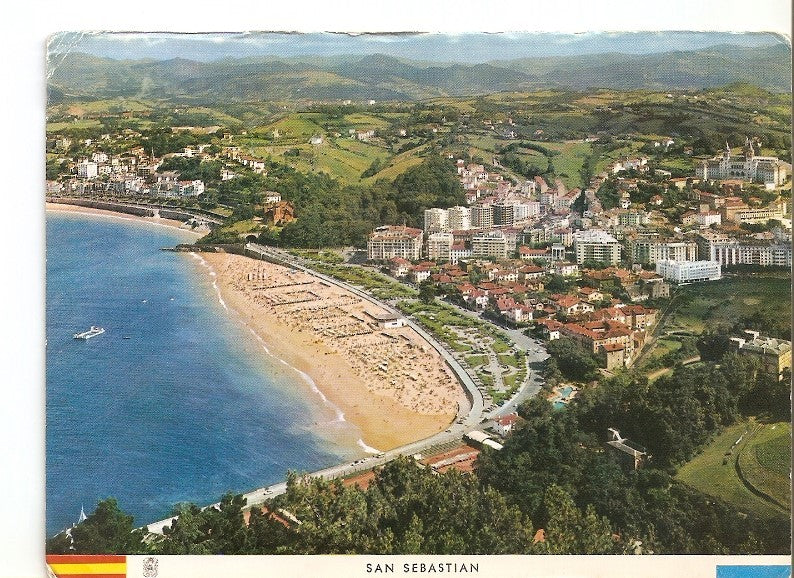 Postal 022473 : Playa de Ondarreta y barrio del Antiguo, San Sebastian