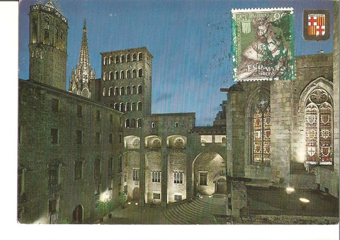 Postal 022480 : Plaza del Rey, Barrio Gotico - Barcelona