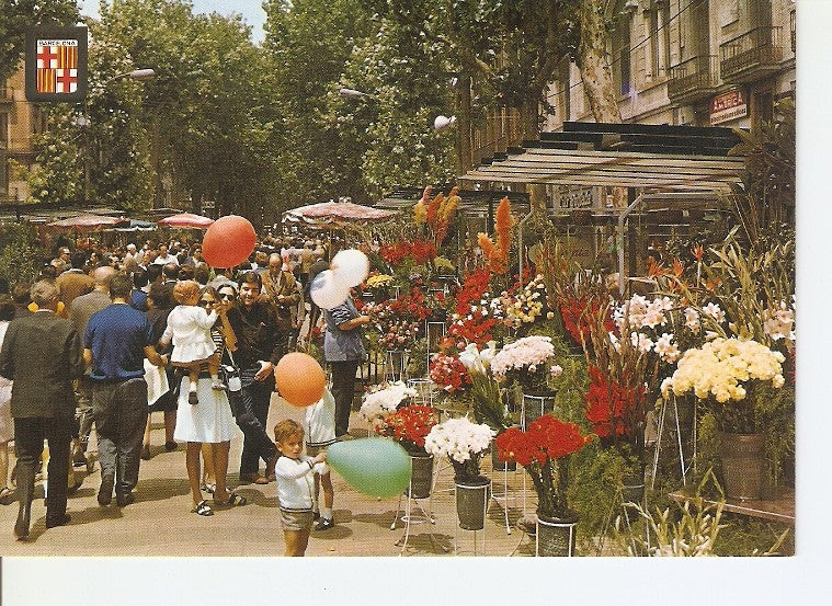 Postal 022485 : Rambla de las Flores - Barcelona