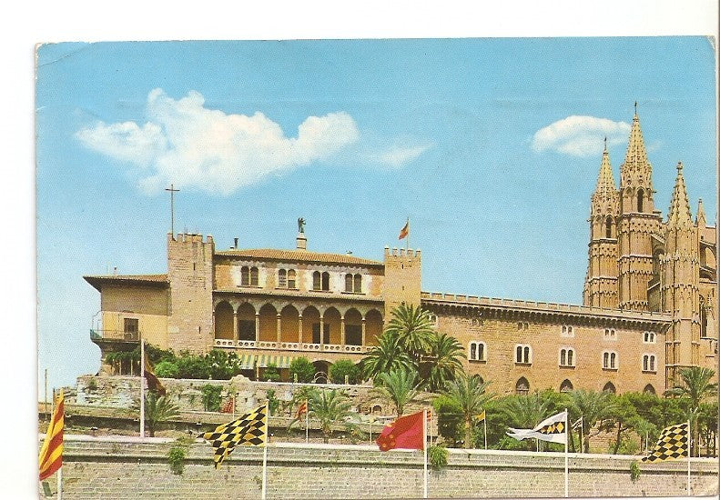 Postal 022507 : La Catedral de Palma, s. XIII y Palacio de la Almudaina (Baleares)