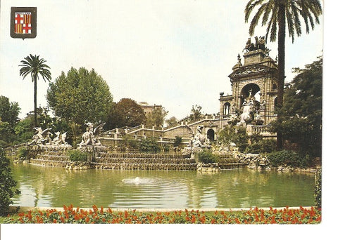 Postal 022522 : Cascada del Parque de la Ciudadela, Barcelona