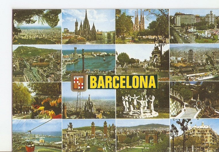 Postal 022527 : Diferentes aspectos Barcelona
