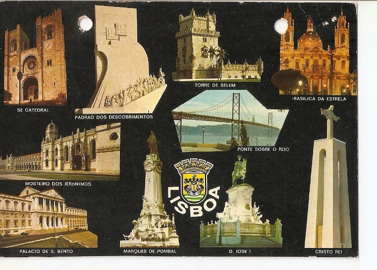 Postal 022548 : Varias localizaciones de Lisboa - Portugal