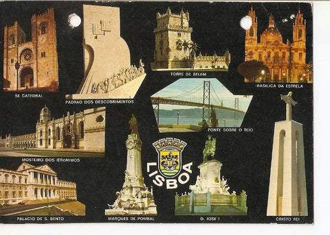 Postal 022548 : Varias localizaciones de Lisboa - Portugal