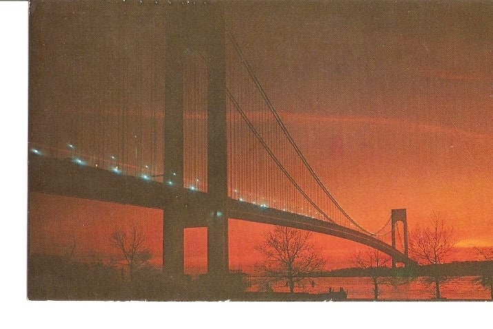 Postal 022553 : The Verrazano-Narrows bridge, New York