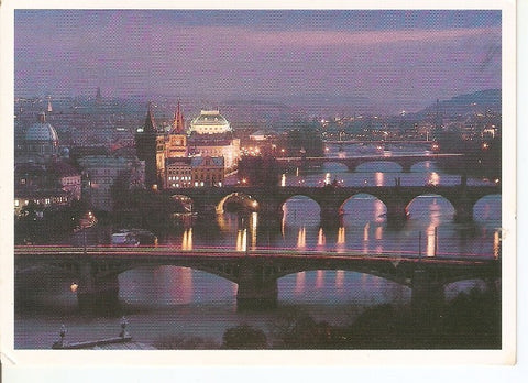 Postal 022558 : Prague - Les ponts de Prague
