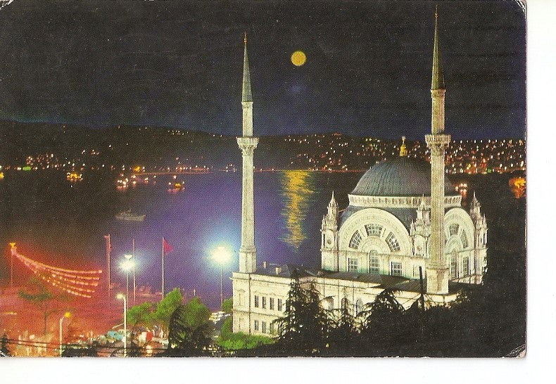 Postal 022563 : La mosquee de Dolmabahçe et le Bosphore, Istanbul