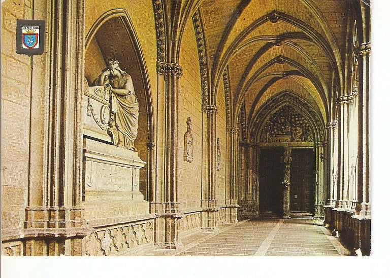 Postal 022576 : Claustros Catedral de Pamplona