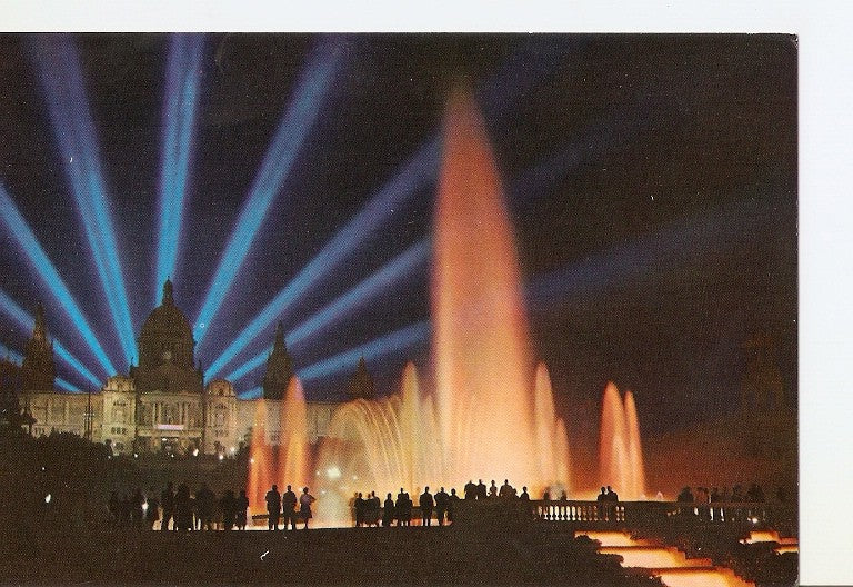 Postal 022577 : Parque de Montjuich, Fuentes Monumental - Barcelona