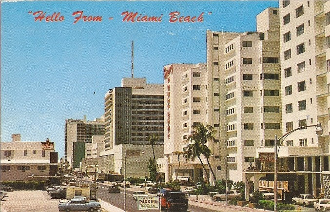 Postal 022584 : Collins Avenue, on Miami Beach